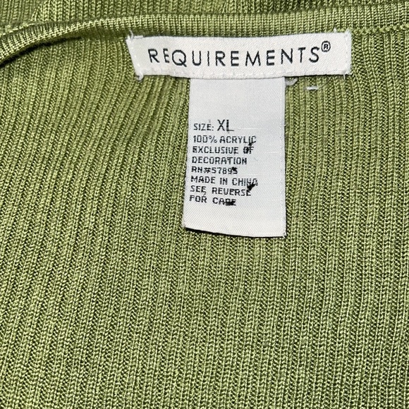 Requirement’s Women's Green XL Sweater Shirt Sleeves Crew Neck Stretch - Picture 5 of 7